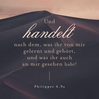 Philipper 4:8-9 HFA Hoffnung für alle
