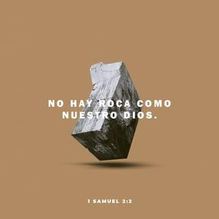 1 Samuel 2:2 - ¡Nadie es santo como el SEÑOR!
Aparte de ti, no hay nadie;
no hay Roca como nuestro Dios.