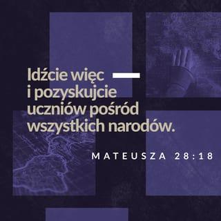 Mateusza 28:19 SNP Biblia, to jest Pismo Święte Starego i Nowego Przymierza Wydanie pierwsze 2018