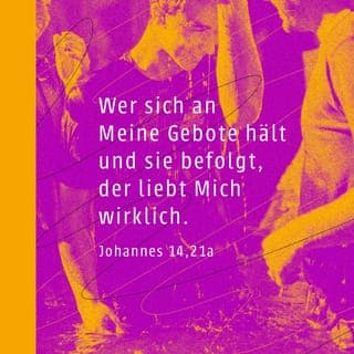 Johannes 14:21 - ° Es dauert noch eine kurze Zeit, und die Menschen in dieser Welt werden mich nicht mehr zu Gesicht bekommen. Aber ihr werdet mich sehen, denn ich bin lebendig, und auch ihr werdet Anteil an diesem Leben haben. ° An dem Tag, an dem das geschieht, werdet ihr erkennen, wie es wirklich ist: Ich lebe in der Wirklichkeit meines Vaters, so wie ihr in mir lebt und ich in euch. ° Wer meine Anweisungen erhalten hat und sie in die Tat umsetzt, der zeigt damit, dass er mich wirklich liebt. Und wer mich liebt, der wird die Liebe meines Vaters erfahren. Und ich werde diesem Menschen meine Liebe zeigen. Ja, ich werde mich ihm selbst zu erkennen geben.«