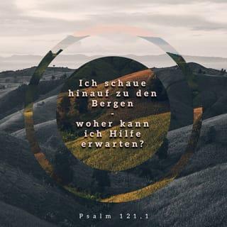 Psalm 121:1-2 - Ich schaue hinauf zu den Bergen –
woher kann ich Hilfe erwarten?
Meine Hilfe kommt vom HERRN,
der Himmel und Erde gemacht hat!