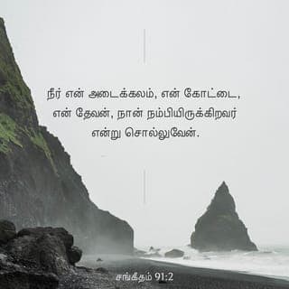 சங்கீதம் 91:1-16 - உன்னதமானவரின் மறைவிலிருக்கிறவன் சர்வவல்லவருடைய நிழலில் தங்குவான்.
நான் கர்த்தரை நோக்கி: நீர் என் அடைக்கலம், என் கோட்டை, என் தேவன், நான் நம்பியிருக்கிறவர் என்று சொல்லுவேன்.
அவர் உன்னை வேடனுடைய கண்ணிக்கும், பாழாக்கும் கொள்ளைநோய்க்கும் தப்புவிப்பார்.
அவர் தமது சிறகுகளாலே உன்னை மூடுவார்; அவர் செட்டைகளின் கீழே அடைக்கலம் புகுவாய்; அவருடைய சத்தியம் உனக்குப் பரிசையும் கேடகமுமாகும்.
இரவில் உண்டாகும் பயங்கரத்துக்கும், பகலில் பறக்கும் அம்புக்கும்,
இருளில் நடமாடும் கொள்ளை நோய்க்கும், மத்தியானத்தில் பாழாக்கும் சங்காரத்துக்கும் பயப்படாதிருப்பாய்.
உன் பக்கத்தில் ஆயிரம்பேரும், உன் வலதுபுறத்தில் பதினாயிரம்பேரும் விழுந்தாலும், அது உன்னை அணுகாது.
உன் கண்களால் மாத்திரம் நீ அதைப் பார்த்து, துன்மார்க்கருக்கு வரும் பலனைக் காண்பாய்.
எனக்கு அடைக்கலமாயிருக்கிற உன்னதமான கர்த்தரை உனக்குத் தாபரமாகக் கொண்டாய்.
ஆகையால் பொல்லாப்பு உனக்கு நேரிடாது, வாதை உன் கூடாரத்தை அணுகாது.
உன் வழிகளிலெல்லாம் உன்னைக் காக்கும்படி, உனக்காகத் தம்முடைய தூதர்களுக்குக் கட்டளையிடுவார்.
உன் பாதம் கல்லில் இடறாதபடிக்கு அவர்கள் உன்னைத் தங்கள் கைகளில் ஏந்திக்கொண்டு போவார்கள்.
சிங்கத்தின்மேலும் விரியன் பாம்பின்மேலும் நீ நடந்து, பாலசிங்கத்தையும் வலுசர்ப்பத்தையும் மிதித்துப் போடுவாய்.
அவன் என்னிடத்தில் வாஞ்சையாயிருக்கிறபடியால் அவனை விடுவிப்பேன்; என் நாமத்தை அவன் அறிந்திருக்கிறபடியால் அவனை உயர்ந்த அடைக்கலத்திலே வைப்பேன்.
அவன் என்னை நோக்கிக் கூப்பிடுவான், நான் அவனுக்கு மறுஉத்தரவு அருளிச்செய்வேன்; ஆபத்தில் நானே அவனோடிருந்து, அவனைத் தப்புவித்து, அவனைக் கனப்படுத்துவேன்.
நீடித்த நாட்களால் அவனைத் திருப்தியாக்கி, என் இரட்சிப்பை அவனுக்குக் காண்பிப்பேன்.