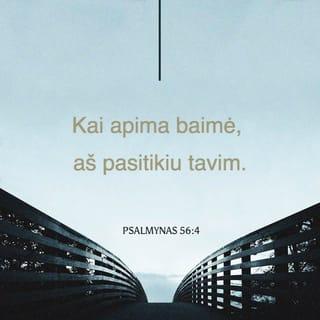 Psalmynas 56:3 - Mano priešai puola mane visą dieną;
daug puolančių mane, Aukščiausiasis.