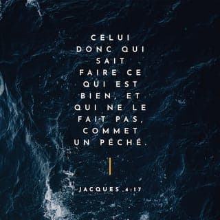 Jacques 4:17 - Si donc quelqu'un sait comment faire le bien et ne le fait pas, il se rend coupable de péché.
L'orgueilleux fait des projets à long terme, comme s'il était maître de son destin. Il est indispensable de prévoir le lendemain, mais il faut sans cesse se rappeler que notre vie ne nous appartient pas. L'humilité devrait nous conduire à remettre notre avenir proche ou lointain entre les mains du Seigneur, en sollicitant sa sagesse dans nos décisions. Au lieu de cela, certains croyants ont mis leur confiance en eux-mêmes et dans les valeurs de ce monde, ce qui est une forme d'incrédulité.