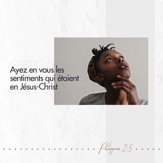 Philippiens 2:5-13 - Entre vous, conduisez-vous comme des gens unis au Christ Jésus.
Lui, il est l’égal de Dieu, parce qu’il est Dieu depuis toujours. Pourtant, cette égalité, il n’a pas cherché à la garder à tout prix pour lui. Mais tout ce qu’il avait, il l’a laissé. Il s’est fait serviteur, il est devenu comme les hommes, et tous voyaient que c’était bien un homme. Il s’est fait plus petit encore : il a obéi jusqu’à la mort, et il est mort sur une croix ! C’est pourquoi Dieu l’a placé très haut et il lui a donné le nom qui est au-dessus de tous les autres noms. Alors tous ceux qui sont dans le ciel, sur la terre et chez les morts tomberont à genoux quand ils entendront le nom de Jésus. Et tous reconnaîtront ceci : Jésus-Christ est le Seigneur, pour la gloire de Dieu le Père.
C’est pourquoi, amis très chers, obéissez à Dieu comme vous l’avez toujours fait. Obéissez-lui, non seulement quand je suis là, mais encore plus maintenant que je suis absent. Avec un grand respect pour Dieu et en tremblant, travaillez pour être sauvés. Dieu travaille en vous et il vous rend capables de vouloir et de faire les actions qui lui plaisent.
