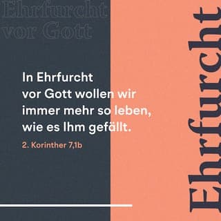 2. Korinther 7:1-16 - Meine lieben Freunde! All dies hat uns Gott versprochen. Darum wollen wir uns von allem trennen, was uns verunreinigt – sei es in unseren Gedanken oder in unserem Verhalten. In Ehrfurcht vor Gott wollen wir immer mehr so leben, wie es ihm gefällt.
Vertraut uns doch! Wir haben ja keinem von euch Unrecht getan. Wir haben niemanden zugrunde gerichtet und keinen von euch betrogen. Ich sage das nicht, um euch zu verurteilen. Denn ich habe euch ja vorhin gesagt, dass ihr einen besonderen Platz in unseren Herzen habt. Wir sind untrennbar miteinander verbunden, im Leben und im Sterben. Ich vertraue euch in jeder Beziehung und bin sogar stolz auf euch. Trotz aller Schwierigkeiten bin ich getröstet, und meine Freude ist unbeschreiblich groß.
Als wir nach Mazedonien kamen, waren wir zunächst sehr beunruhigt. Überall gab es Schwierigkeiten: Wir mussten alle möglichen Anfeindungen ertragen und waren zudem selbst voller Angst und Sorgen. Aber Gott hilft den Mutlosen. Er hat uns durch die Ankunft von Titus getröstet; und das nicht nur, weil Titus endlich wieder bei uns war. Noch mehr haben wir uns darüber gefreut, dass Titus bei euch so viel Ermutigendes erfahren hat. Er hat uns davon berichtet, wie sehnlich ihr meinen Besuch erwartet, wie leid euch das Geschehene tut und mit welchem Eifer ihr euch für mich einsetzt. Ich kann euch gar nicht sagen, wie sehr ich mich darüber gefreut habe.
Jetzt bereue ich auch nicht, dass ich euch den Brief geschrieben habe, der euch so erschüttert hat. Zwar dachte ich schon, ich hätte ihn gar nicht abschicken sollen – eben weil ihr wegen des Briefes eine Zeit lang traurig gewesen seid, doch jetzt bin ich froh, dass ich ihn geschrieben habe. Natürlich nicht, weil ihr traurig gewesen seid, sondern weil euch dies zum Nachdenken und zur Umkehr gebracht hat. Genau das war Gottes Absicht, und deshalb hat euch unser Brief auch nicht geschadet. Denn die von Gott bewirkte Traurigkeit führt zur Umkehr und bringt Rettung. Und wer sollte das jemals bereuen! Nur die Traurigkeit, die rein menschlicher Art ist, bewirkt den Tod. Bedenkt doch, was Gott alles durch eure Traurigkeit erreicht hat! Wie viel guten Willen zeigt ihr jetzt, wie bereitwillig habt ihr euch entschuldigt, und wie sehr bemüht ihr euch zu beweisen, dass ihr euch nicht mitschuldig machen wollt! Jetzt seid ihr über das Vorgefallene empört, wie groß ist eure Furcht vor den Folgen! Ihr wünscht euch sehr, mich wiederzusehen. Eure Entschlossenheit hat dazu geführt, dass der Schuldige bestraft wurde. Ihr habt damit bewiesen, dass euch in dieser Sache keine Schuld trifft.
Ich habe euch meinen Brief also letztlich nicht geschrieben, weil es mir um den ging, der Unrecht getan hat, oder den, dem Unrecht geschehen ist. Es kam mir allein darauf an, dass ihr vor Gott zeigen konntet, wie sehr ihr euch für uns einsetzt.
Nun sind wir sehr erleichtert und getröstet. Besonders schön war es für uns mitzuerleben, mit welcher Freude Titus von euch allen berichtet hat. Seine Begegnung mit euch hat ihn sehr ermutigt und gestärkt. Ich hatte ihm so viel Gutes von euch erzählt, und ihr habt mich nicht enttäuscht. Wir haben euch immer die Wahrheit gesagt, und nun durfte Titus feststellen, dass wir auch ihm gegenüber die Wahrheit gesagt haben, als wir euch lobten. Er liebt euch jetzt noch mehr, denn er hat eure Bereitschaft zum Gehorsam gesehen, nachdem ihr ihn voller Angst und Bangen aufgenommen habt. Ich freue mich, dass ich euch so ganz und gar vertrauen kann.
