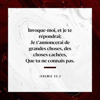 Jérémie 33:3-9 PDV2017