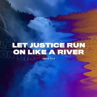 Amos 5:24 - But let justice roll down like waters,
and righteousness like an ever-flowing stream.