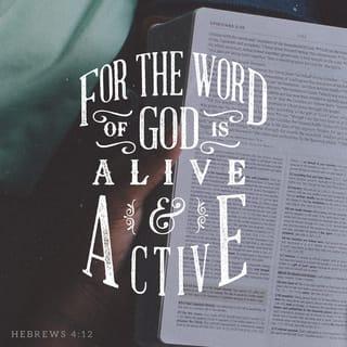 Hebrews 4:12 - God's word is alive and powerful! It is sharper than any double-edged sword. His word can cut through our spirits and souls and through our joints and marrow, until it discovers the desires and thoughts of our hearts.