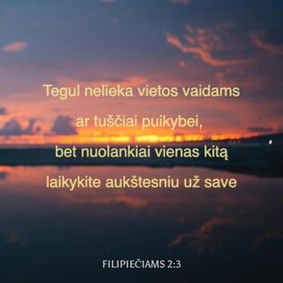 Philippians 2:3-7 - Do nothing out of selfish ambition or vain conceit. Rather, in humility value others above yourselves, not looking to your own interests but each of you to the interests of the others.
In your relationships with one another, have the same mindset as Christ Jesus:
Who, being in very nature God,
did not consider equality with God something to be used to his own advantage;
rather, he made himself nothing
by taking the very nature of a servant,
being made in human likeness.