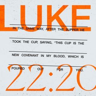 Luke 22:19-20 NIV New International Version
