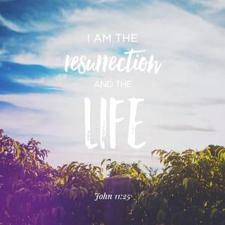 John 11:25 NLT New Living Translation