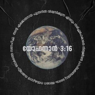 യോഹന്നാൻ 3:15-19 - അവനിൽ വിശ്വസിക്കുന്ന ഏവനും നിത്യജീവൻ പ്രാപിക്കേണ്ടതിനുതന്നെ. തന്റെ ഏകജാതനായ പുത്രനിൽ വിശ്വസിക്കുന്ന ഏവനും നശിച്ചുപോകാതെ നിത്യജീവൻ പ്രാപിക്കേണ്ടതിന് ദൈവം അവനെ നല്കുവാൻ തക്കവണ്ണം ലോകത്തെ സ്നേഹിച്ചു. ദൈവം തന്റെ പുത്രനെ ലോകത്തിൽ അയച്ചത് ലോകത്തെ വിധിപ്പാനല്ല ലോകം അവനാൽ രക്ഷിക്കപ്പെടുവാനത്രേ. അവനിൽ വിശ്വസിക്കുന്നവനു ന്യായവിധിയില്ല; വിശ്വസിക്കാത്തവനു ദൈവത്തിന്റെ ഏകജാതനായ പുത്രന്റെ നാമത്തിൽ വിശ്വസിക്കായ്കയാൽ ന്യായവിധി വന്നുകഴിഞ്ഞു. ന്യായവിധി എന്നതോ, വെളിച്ചം ലോകത്തിൽ വന്നിട്ടും മനുഷ്യരുടെ പ്രവൃത്തി ദോഷമുള്ളത് ആകയാൽ അവർ വെളിച്ചത്തെക്കാൾ ഇരുളിനെ സ്നേഹിച്ചതുതന്നെ.