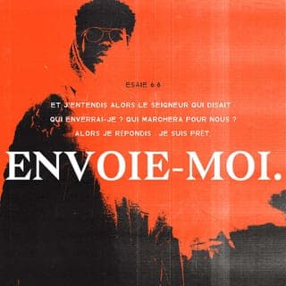 Ésaïe 6:8 - J'entendis alors le Seigneur demander : « Qui vais-je envoyer ? Qui sera notre porte-parole ? » – « Moi, répondis-je, tu peux m'envoyer. »
Pardonné, Ésaïe peut alors entendre Dieu lui parler. Le Seigneur est en quête d'un messager qui proclamera sa parole. Ésaïe s'offre pour remplir cette mission ; ainsi, il devient prophète.
Cette mission est presque impossible, puisqu'il faut proclamer la parole de Dieu à un peuple qui la refuse. Cependant, malgré les cœurs fermés, Dieu ne cesse de parler à son peuple par le prophète.
A la question angoissée du prophète « jusqu'à quand ? », le Seigneur répond par une promesse de vie nouvelle, au-delà de l'œuvre de mort provoquée par ceux qui s'éloignent de Dieu.