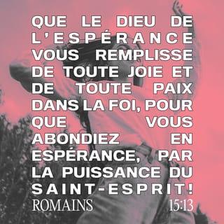 Romains 15:13 PDV2017