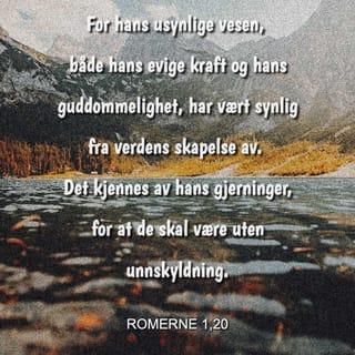 Romerne 1:20-21 NB
