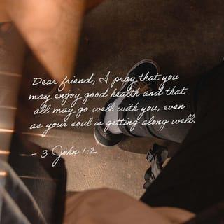 3 John 1:1-15 - From the elder.
To my dear friend Gaius, whom I truly love.
Dear friend, I’m praying that all is well with you and that you enjoy good health in the same way that you prosper spiritually.

I was overjoyed when the brothers and sisters arrived and spoke highly of your faithfulness to the truth, shown by how you live according to the truth. I have no greater joy than this: to hear that my children are living according to the truth. Dear friend, you act faithfully in whatever you do for our brothers and sisters, even though they are strangers. They spoke highly of your love in front of the church. You all would do well to provide for their journey in a way that honors God, because they left on their journey for the sake of Jesus Christ without accepting any support from the Gentiles. Therefore, we ought to help people like this so that we can be coworkers with the truth.

I wrote something to the church, but Diotrephes, who likes to put himself first, doesn’t welcome us. Because of this, if I come, I will bring up what he has done—making unjustified and wicked accusations against us. And as if that were not enough, he not only refuses to welcome the brothers and sisters but stops those who want to do so and even throws them out of the church! Dear friend, don’t imitate what is bad but what is good. Whoever practices what is good belongs to God. Whoever practices what is bad has not seen God.

Everyone speaks highly of Demetrius, even the truth itself. We also speak highly of him, and you know that what we say is true.

I have a lot to say to you, but I don’t want to use pen and ink. I hope to see you soon, and we will speak face-to-face.
Peace be with you. Your friends here greet you. Greet our friends there by name.