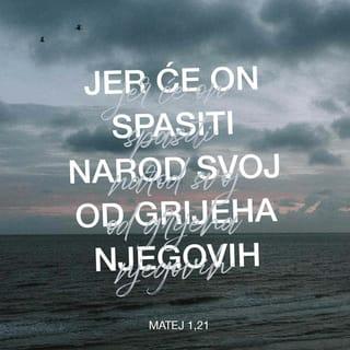 Matthew 1:21-23 - She will give birth to a son, and you are to give him the name Jesus, because he will save his people from their sins.”
All this took place to fulfill what the Lord had said through the prophet: “The virgin will conceive and give birth to a son, and they will call him Immanuel” (which means “God with us”).
