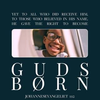 Johannesevangeliet 1:12 - Men saa mange, som toge imod ham, dem gav han Magt til at vorde Guds Børn, dem, som tro paa hans Navn
