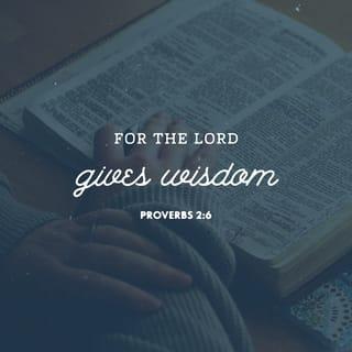 Proverbs 2:6 - For the Lord gives skillful and godly Wisdom; from His mouth come knowledge and understanding.