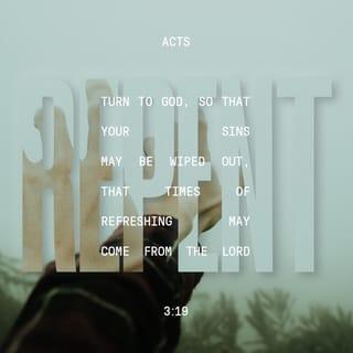 Acts 3:19 NIV New International Version