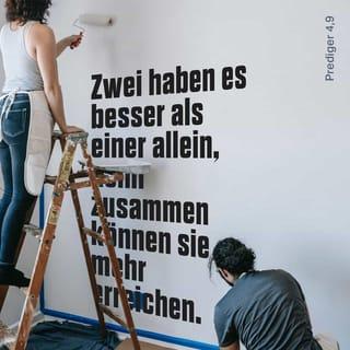 Ecclesiastes 4:7-12 - Again I saw something meaningless under the sun:
There was a man all alone;
he had neither son nor brother.
There was no end to his toil,
yet his eyes were not content with his wealth.
“For whom am I toiling,” he asked,
“and why am I depriving myself of enjoyment?”
This too is meaningless—
a miserable business!
Two are better than one,
because they have a good return for their labor:
If either of them falls down,
one can help the other up.
But pity anyone who falls
and has no one to help them up.
Also, if two lie down together, they will keep warm.
But how can one keep warm alone?
Though one may be overpowered,
two can defend themselves.
A cord of three strands is not quickly broken.