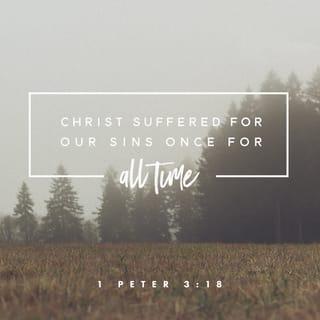 1 Peter 3:17-19 - For it is better, if the will of God be so, that ye suffer for well doing, than for evil doing. For Christ also hath once suffered for sins, the just for the unjust, that he might bring us to God, being put to death in the flesh, but quickened by the Spirit: by which also he went and preached unto the spirits in prison