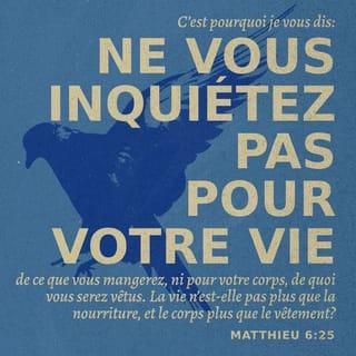 Matthieu 6:25-34 NFC Nouvelle Français courant