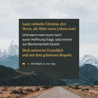 1. Petrus 3:15 HFA
