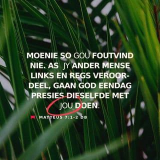 Matthew 7:2-5 - For in the same way you judge others, you will be judged, and with the measure you use, it will be measured to you.
“Why do you look at the speck of sawdust in your brother’s eye and pay no attention to the plank in your own eye? How can you say to your brother, ‘Let me take the speck out of your eye,’ when all the time there is a plank in your own eye? You hypocrite, first take the plank out of your own eye, and then you will see clearly to remove the speck from your brother’s eye.