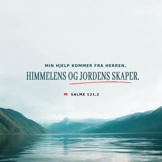 Salmene 121:1-4 - En sang ved festreisene.
Jeg løfter mine øyne opp mot fjellene:
Hvor skal min hjelp komme fra?
Min hjelp kommer fra Herren,
han som skapte himmel og jord.
Han lar ikke din fot bli ustø,
din vokter blunder ikke.
Nei, han blunder ikke og sover ikke,
Israels vokter.