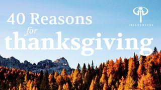 40 Reasons For Thanksgiving