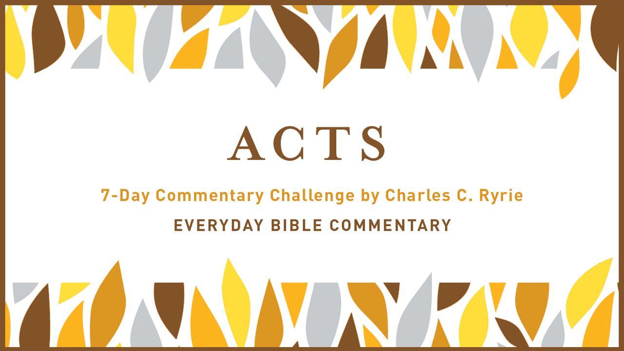 7-Day Commentary Challenge - Acts 1-3 