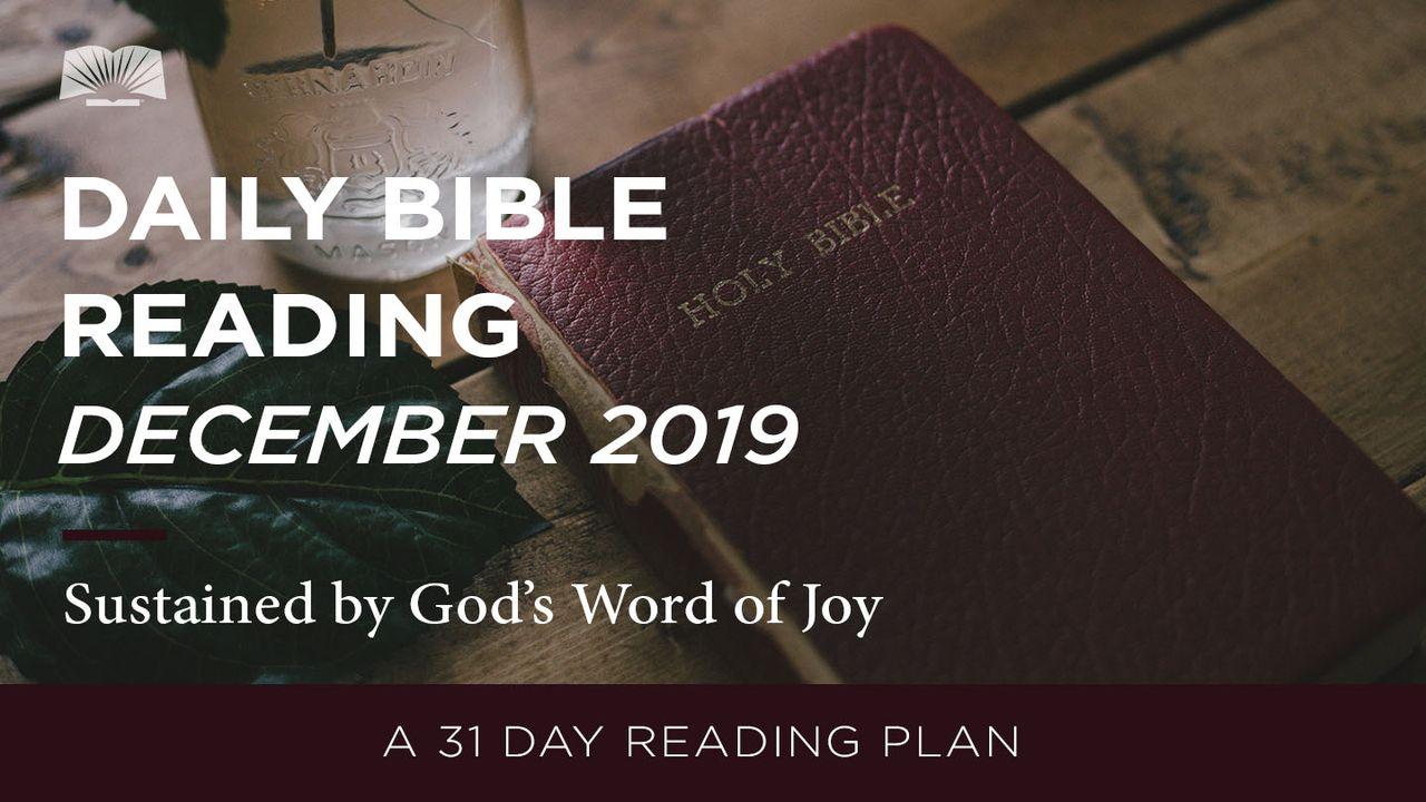 Daily Bible Reading — Sustained by God’s Word of Joy