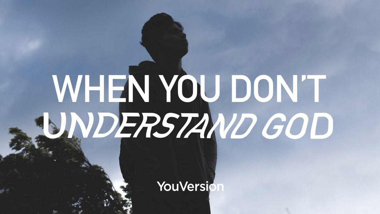 When You Don't Understand God