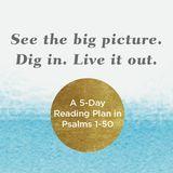 See the Big Picture. Dig In. Live It Out: A 5-Day Reading Plan in Psalms 1-50