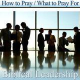 Biblical Leadership: How to Pray, What to Pray For