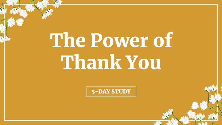 The Power of Thank You