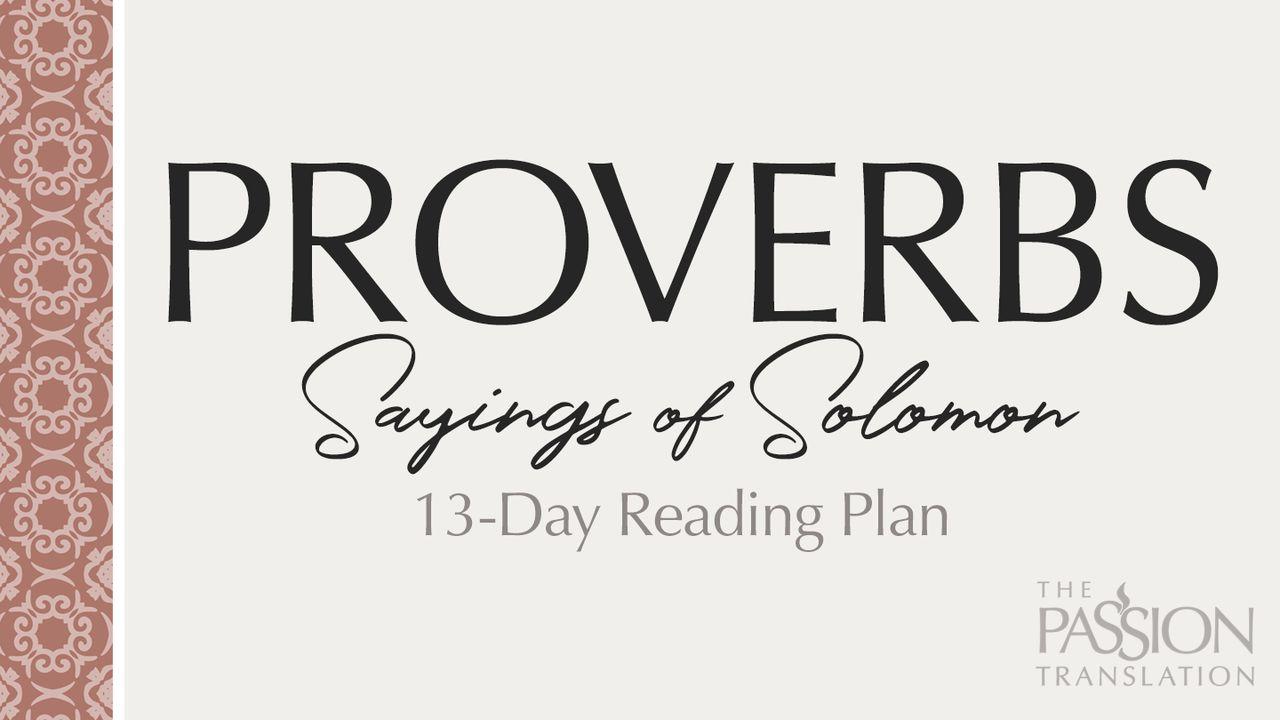Proverbs – Sayings Of Solomon