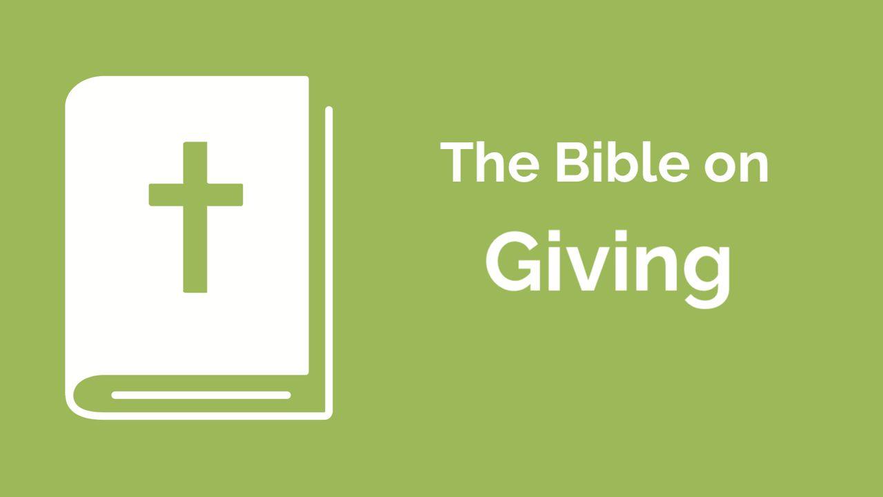 Financial Discipleship - The Bible on Giving