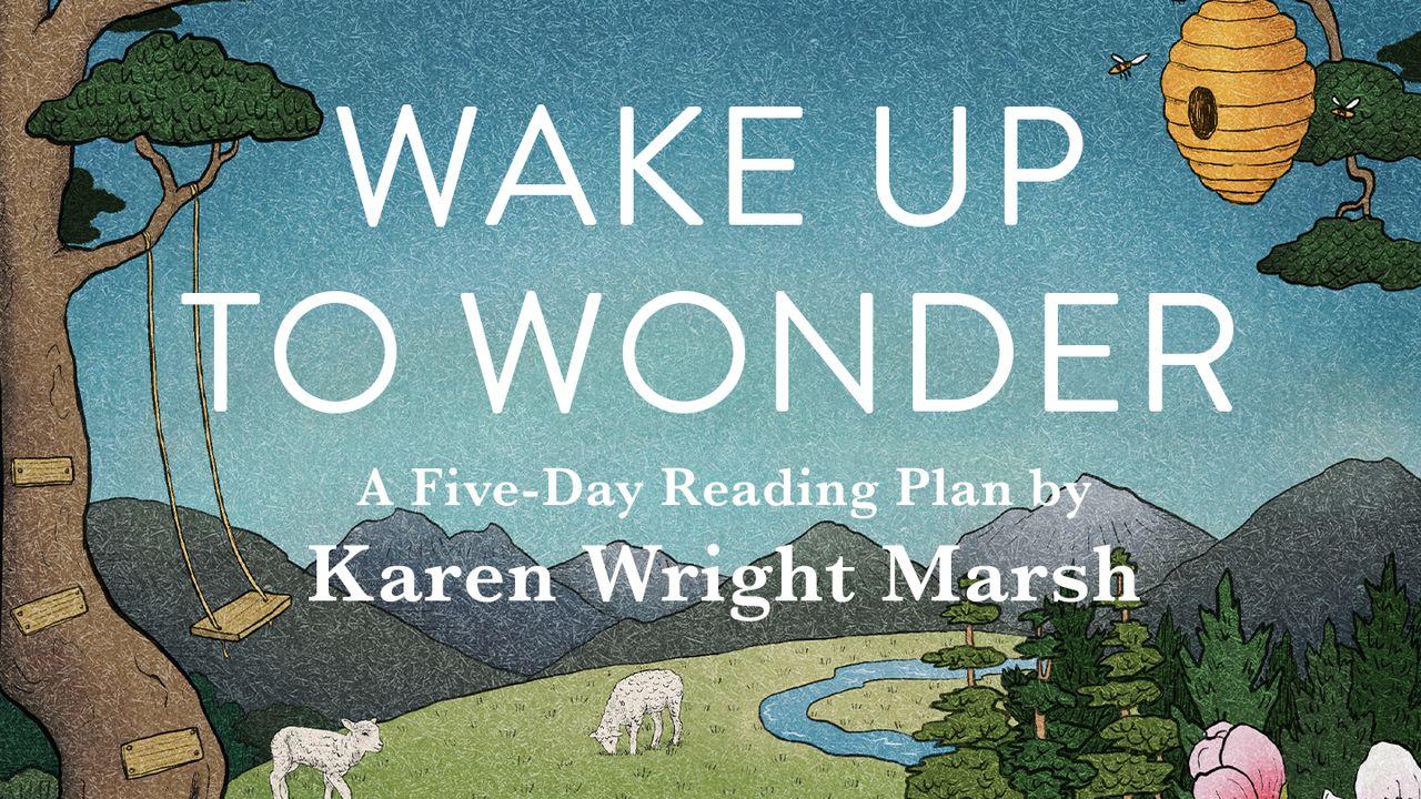 Wake Up to Wonder: 22 Invitations to Amazement in the Everyday a 5-Day Reading Plan by Karen Wright Marsh