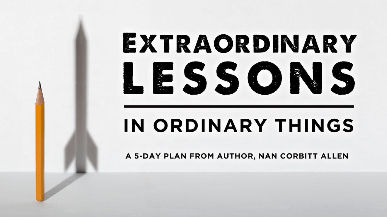 God's Extraordinary Lessons in Ordinary Things