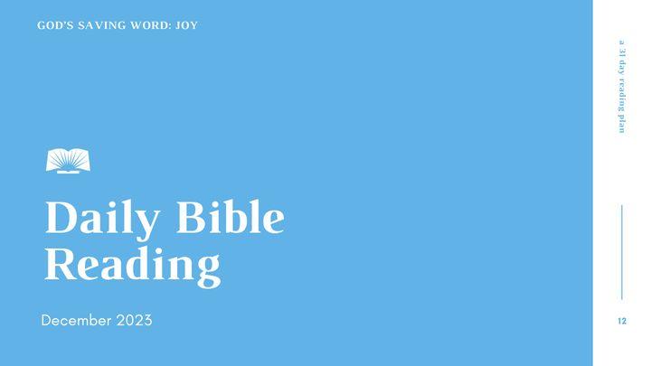 Daily Bible Reading — December 2023, God’s Saving Word: Joy