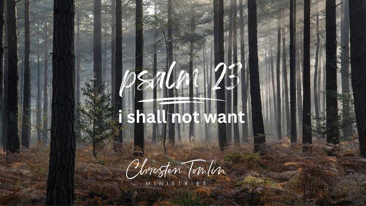 Psalm 23 | I Shall Not Want