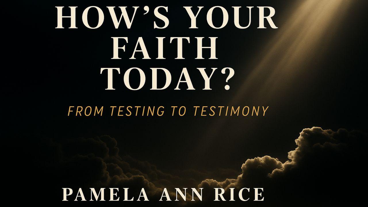 How's Your Faith Today? From Testing to Testimony