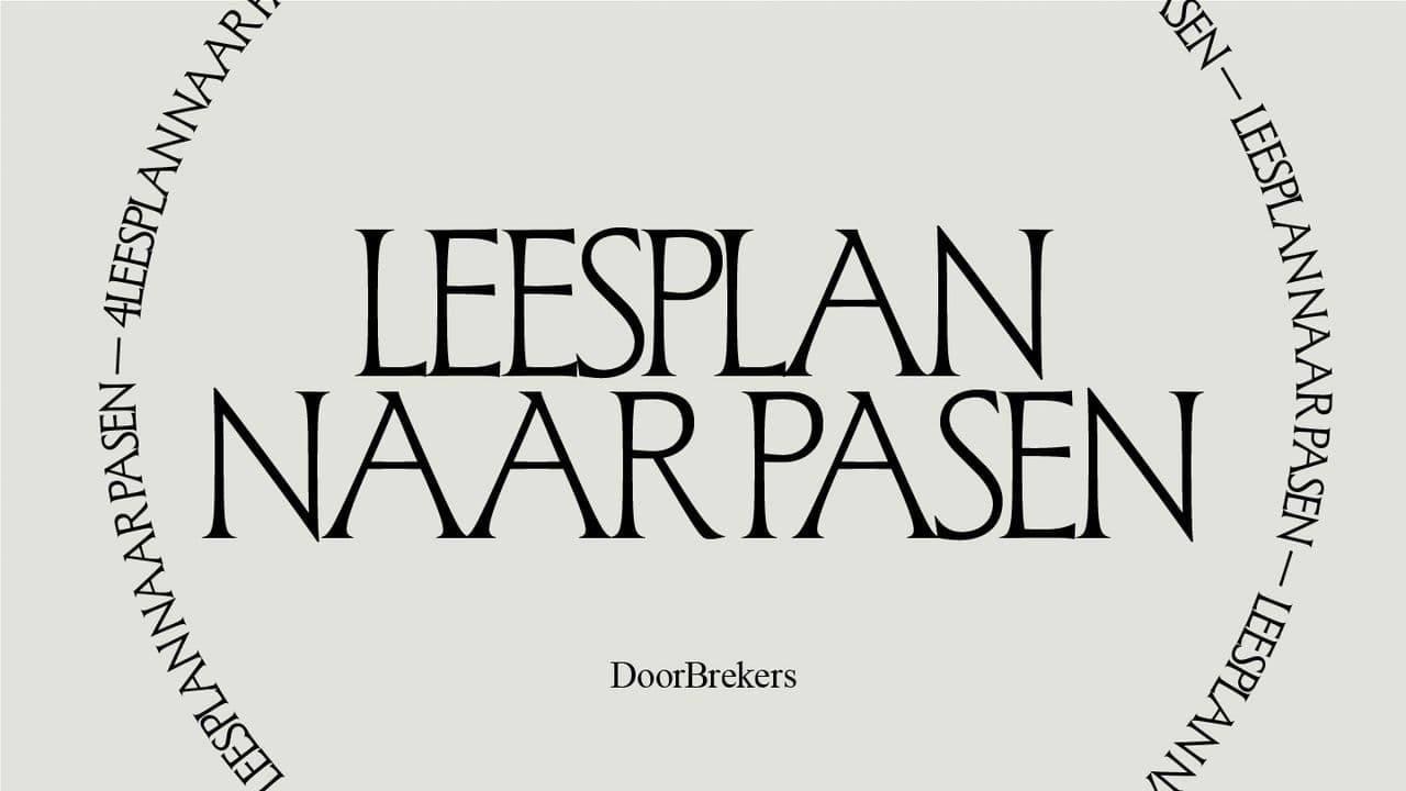 Leesplan naar Pasen