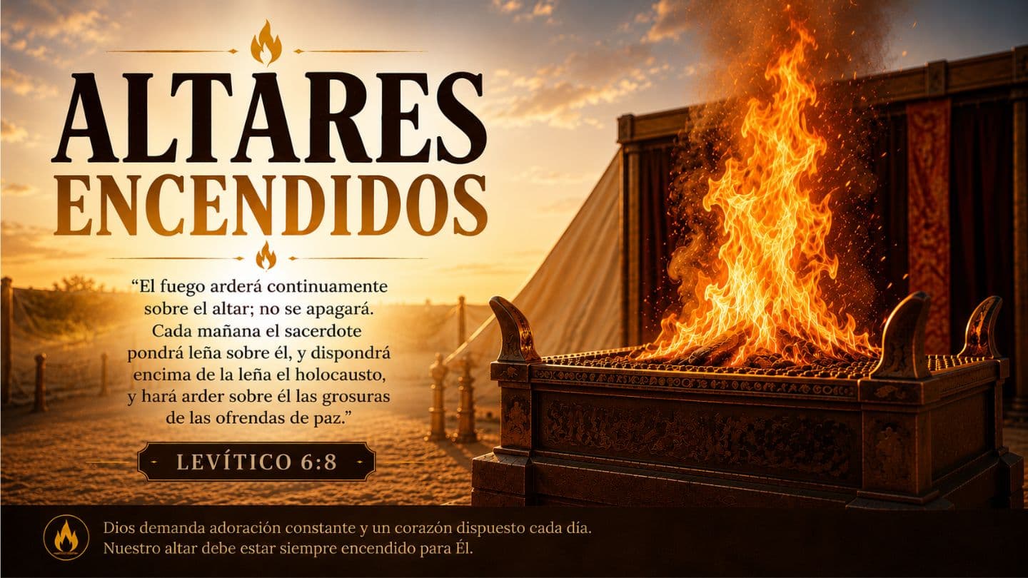 Altares Encendidos Levítico 6:12 Biblia Dios Habla Hoy