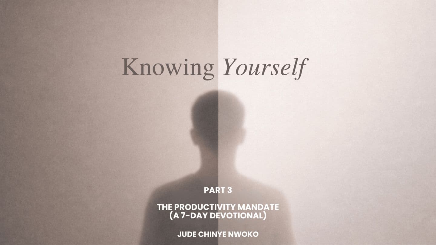 Knowing Yourself (Part 3): The Productivity Mandate