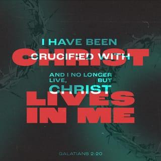 Galatians 2:20 I have been crucified with Christ. It is no longer I who ...
